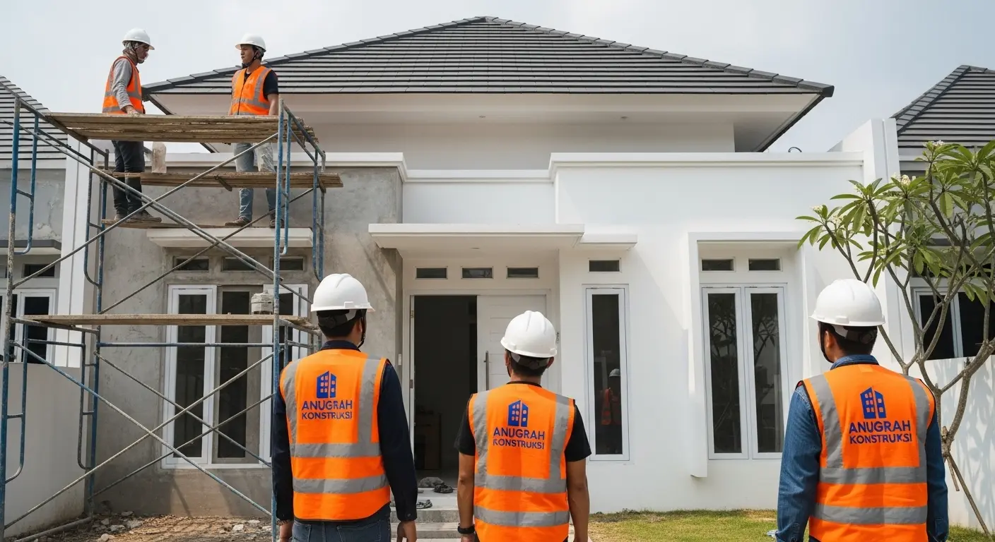 Renovasi rumah parsial modern oleh Anugrah Konstruksi